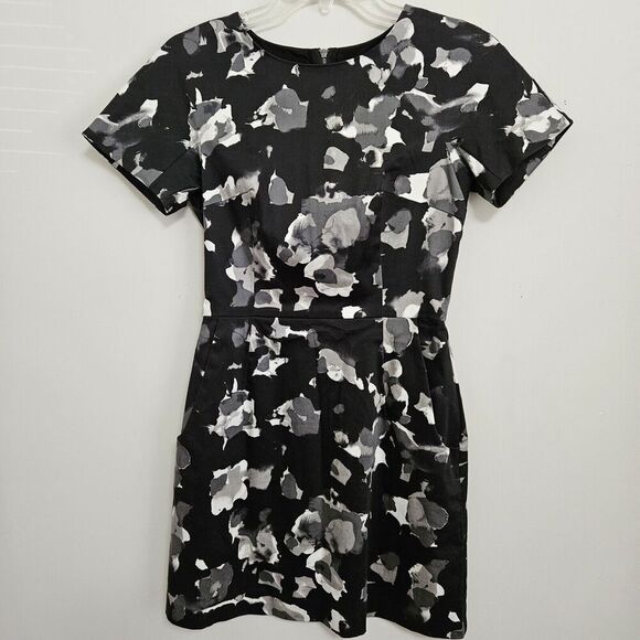 French Connection Dresses & Skirts - French Connection Dress Womens Black Gray Knee Length Career Professional Sz 2